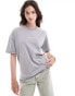 ONLY oversized t-shirt with lemonade back print in washed grey