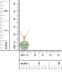 ფოტო #3 პროდუქტის Enamel Butterfly 18" Pendant Necklace in 14K Yellow Gold