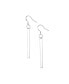 ფოტო #2 პროდუქტის Bar Drop Earrings for Women