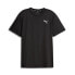 Фото #1 товара Puma Fit Logo Crew Neck Short Sleeve Athletic T-Shirt Mens Black Casual Tops 525