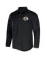 ფოტო #2 პროდუქტის Men's NFL x Darius Rucker Collection by Black Los Angeles Rams Convertible Twill Long Sleeve Button-Up Shirt