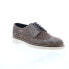 Фото #2 товара Bruno Magli Silvio MB2SILO1 Mens Gray Suede Oxfords Wingtip & Brogue Shoes 8.5