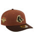 ფოტო #1 პროდუქტის Men's Boston Sox Velvet Logo Fill Low Profile 59FIFTY Fitted Hat