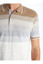 LCW Polo Yaka Kısa Kollu Çizgili Erkek Tişört