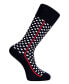 Men's Detroit Bundle Luxury Mid-Calf Dress Socks with Seamless Toe Design, Pack of 3