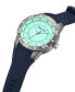 Фото #2 товара Наручные часы Stuhrling Men's Blue Leather Strap Watch 49mm