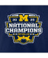 ფოტო #3 პროდუქტის Men's Navy Michigan Wolverines College Football Playoff 2023 National Champions Logo T-shirt