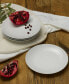 Фото #4 товара Everyday Whiteware Coupe Rim Salad Plate 4 Piece Set