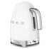 Фото #6 товара SMEG electric kettle KLF04WHEU (White) - 1.7 L - 2400 W - White - Plastic - Stainless steel - Adjustable thermostat - Water level indicator