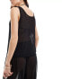 Фото #4 товара Vero Moda sheer beach top cover up co-ord in black