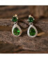 ფოტო #3 პროდუქტის Women's Green Teardrop Stone Drop Earrings