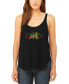 ფოტო #1 პროდუქტის Women's Word Art Zion One Love Flowy Tank Top