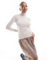 Фото #1 товара Stradivarius roll neck jumper in beige