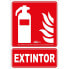 ATM Class B PVC fire extinguisher sign