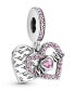 Фото #1 товара Pandora mixed Stone Heart Mom Dangle Charm