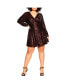 Plus Size Party Glow Wrap Dress