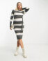 Фото #8 товара Mamalicious Maternity stripe knitted midi dress in multi