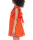 ფოტო #6 პროდუქტის Juniors' Ruffled Floral Print Cotton A-Line Dress