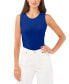 ფოტო #1 პროდუქტის Women's Crewneck Split Back Keyhole Tank Top