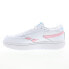 Reebok Club C Double Revenge Womens White Leather Lifestyle Sneakers Shoes