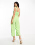 Nobody's Child Meg tie shoulder jumpsuit in apple green