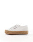 Фото #2 товара Superga 2730 rope sole trainers in white