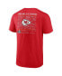 Фото #3 товара Men's Red Kansas City Chiefs Super Bowl LVIII Champions Signature Roster Big and Tall T-shirt