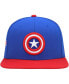 Men's Navy, Red Captain America Snapback Hat