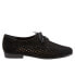 Фото #1 товара Trotters Lizzie Perf T1910-036 Womens Black Narrow Leather Loafer Flats Shoes 9
