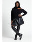 ფოტო #2 პროდუქტის Plus Size Shoulder Cutout Sweater