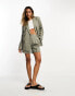 & Other Stories co-ord linen blazer in khaki