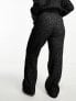 Фото #3 товара 4th & Reckless Plus knitted trouser co-ord in black