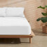 Fitted bottom sheet Decolores Liso White 105 x 200 cm Smooth