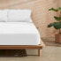 Fitted bottom sheet Decolores Liso White Single Smooth