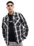 Фото #1 товара Barbour International Diode zip through overshirt in black check