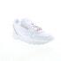 Фото #2 товара Reebok Classic Leather Womens White Leather Lifestyle Sneakers Shoes