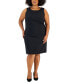 ფოტო #5 პროდუქტის Plus Size Topper Jacket & Sheath Dress Suit