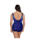 Women's Panel Scoopback Highneck One-Piece Swimsuit