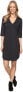 Lole 241293 Womens Leann Half Sleeve Shift Dress Black Heather Size Small