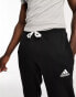 adidas Football tracksuit joggers in black