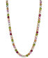 ფოტო #1 პროდუქტის 18k Gold-Plated Multicolor Mixed Stone 16" Tennis Necklace, Created for Macy's