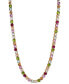 18k Gold-Plated Multicolor Mixed Stone 16" Tennis Necklace, Created for Macy's