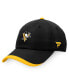Фото #1 товара Men's Black Pittsburgh Penguins Authentic Pro Rink Pinnacle Adjustable Hat