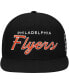 ფოტო #4 პროდუქტის Mitchell Ness Men's Black Philadelphia Flyers Core Team Script 2.0 Snapback Hat