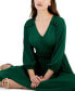 ფოტო #3 პროდუქტის Women's Ruched V Neck 3/4-Sleeve Midi Dress