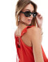 Фото #4 товара Pieces cami mini sundress with tiering in red