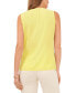 ფოტო #3 პროდუქტის Women's Solid Sleeveless Ruffled Top