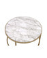 Фото #5 товара Shanish Nesting Table Set (2Pc Pk) in Faux Marble & Gold