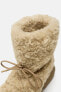 Фото #6 товара Ботинки из искусственной овчины на плоской подошве ZARA