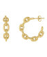 ფოტო #1 პროდუქტის 18K Gold Plated Hoop Earring